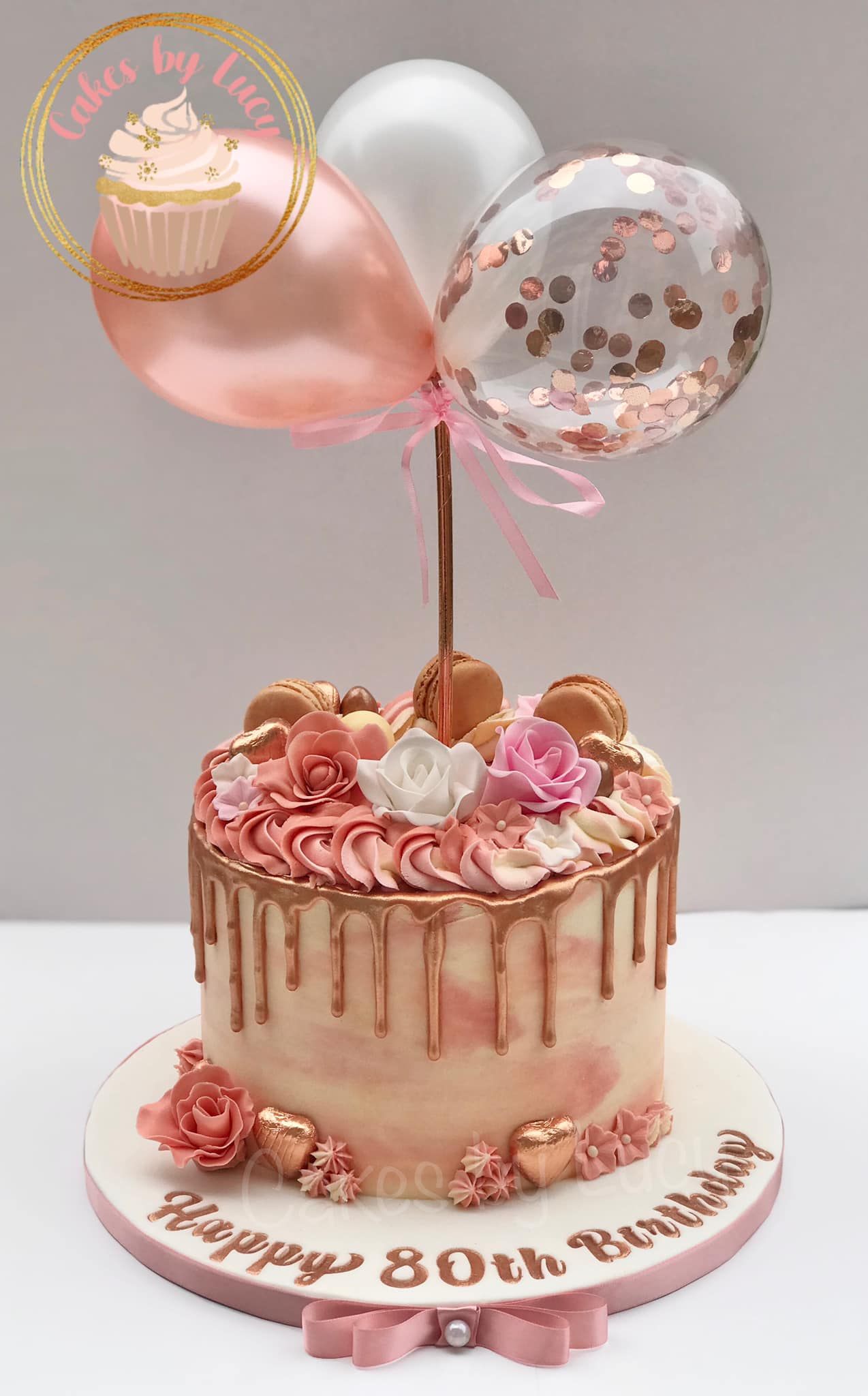 Rose Gold Drip Cake