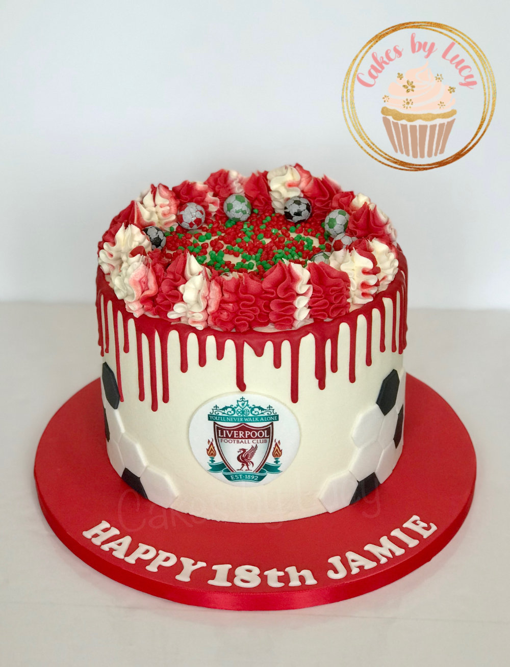 Liverpool FC Drip Cake