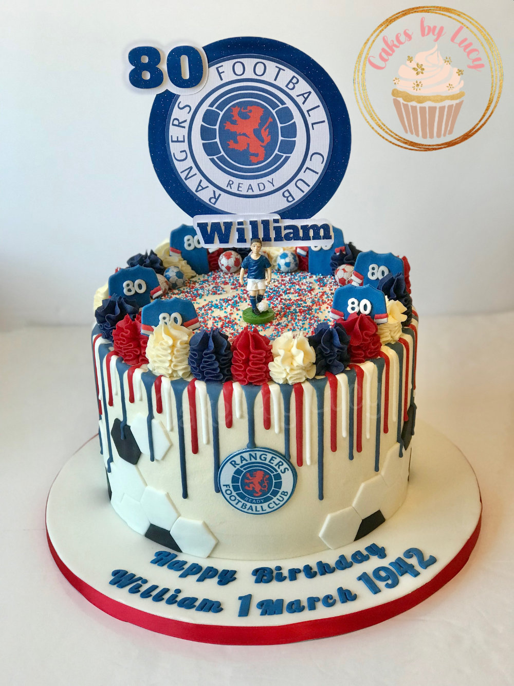 Rangers FC Drip Cake