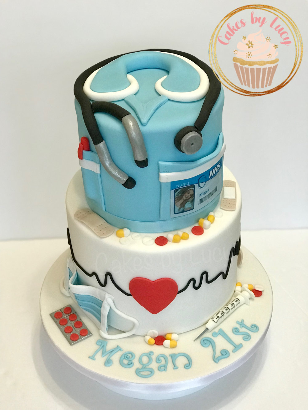 Two Tier Nurse Cake