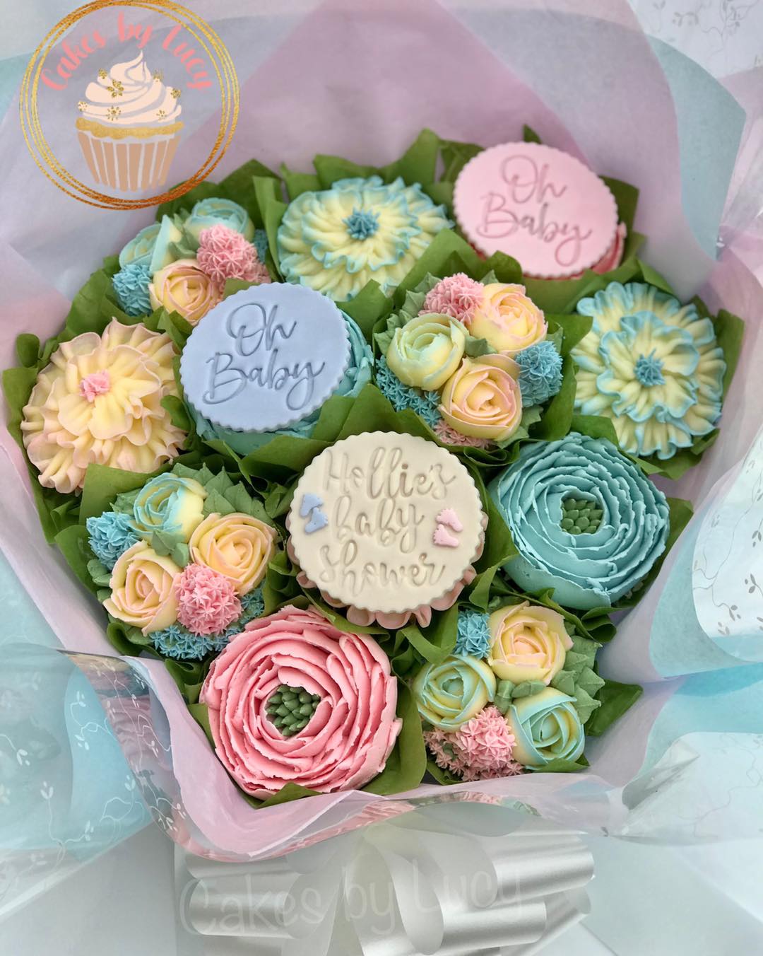 Baby Shower Cupcake Bouquet
