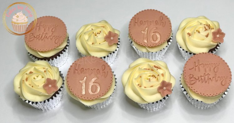 Rose Gold Cupcakes