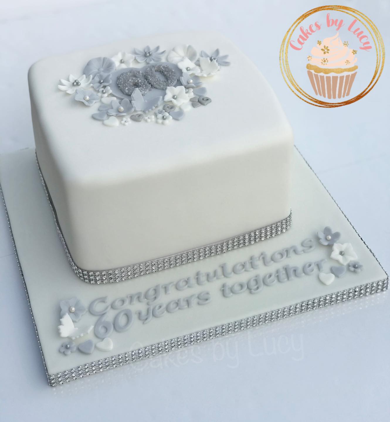 Diamond Anniversary Cake